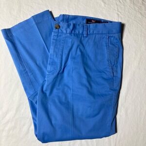 Vineyard Vines Pants Men's Size 36x30‎ Blue Breaker Flat Straight Stretch Chino